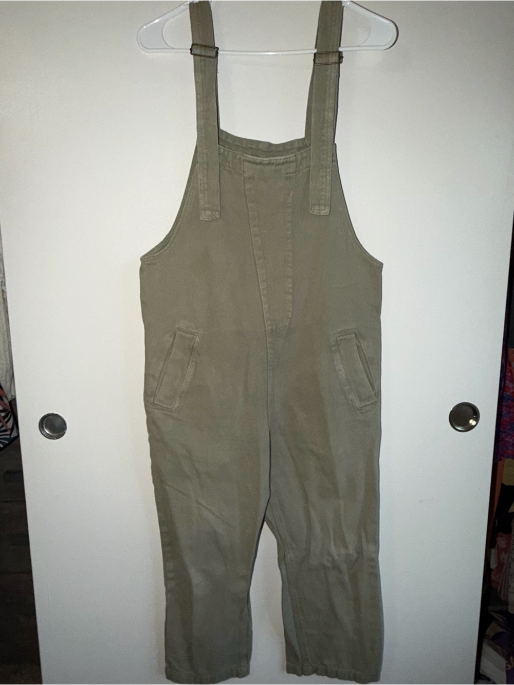 Style Rack design in L.A Olive Green Cotton Overalls